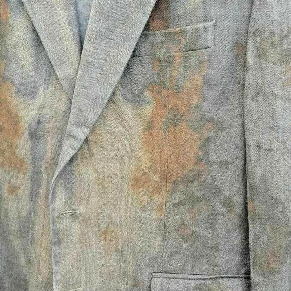 Ralph Lauren tie dyed camo Suit coat blazer jacket L XL tan gray brown black 44 - Picture 3 of 13